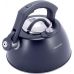 Чайник Kamille Whistling Kettle Thermo 3л из нержавеющей стали со свистком и термометром, черный