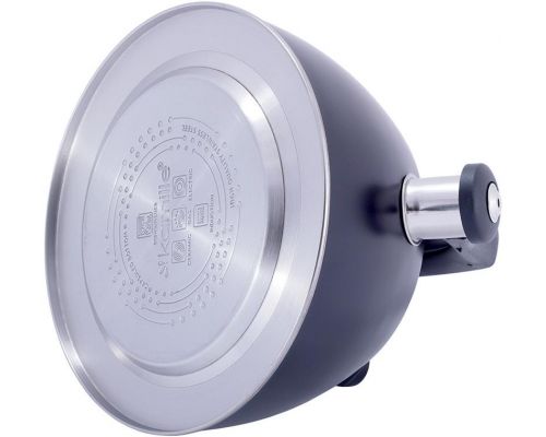 Чайник Kamille Whistling Kettle Thermo 3л из нержавеющей стали со свистком и термометром, черный Чайник Kamille Whistling Kettle Thermo 3л из нержавеющей стали со свистком и термометром, черный