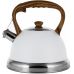 Чайник Kamille Whistling Kettle White 2.7л из нержавеющей стали со свистком