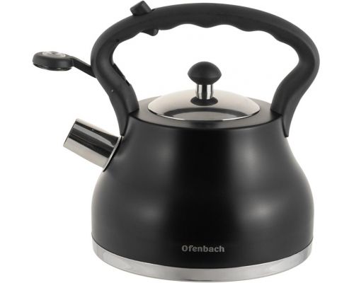 Чайник Ofenbach Black 2.7л нержавеющая сталь, со свистком