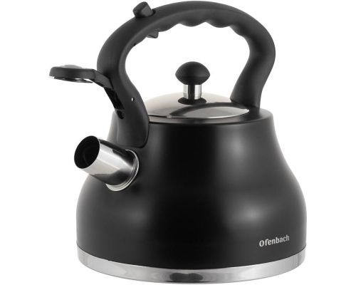 Чайник Ofenbach Black 2.7л нержавеющая сталь, со свистком
