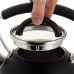 Чайник Ofenbach Magic Kettle 2.5л со свистком и стеклянной крышкой, черный