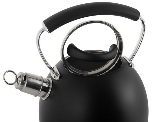 Чайник Ofenbach Magic Kettle 2.5л со свистком и стеклянной крышкой, черный