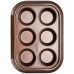 Форма для кексов и маффинов Fissman Chocolate 29.4x21x3.5см, 6 ячеек