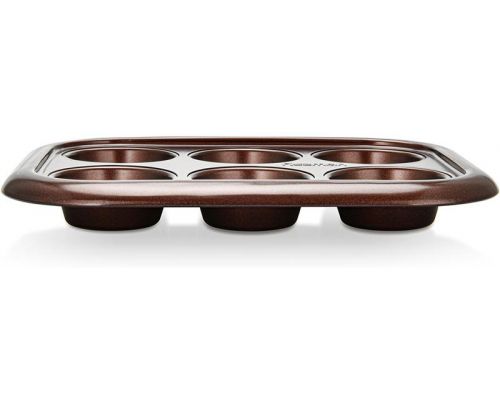 Форма для кексов и маффинов Fissman Chocolate 29.4x21x3.5см, 6 ячеек Форма для кексов и маффинов Fissman Chocolate 29.4x21x3.5см, 6 ячеек