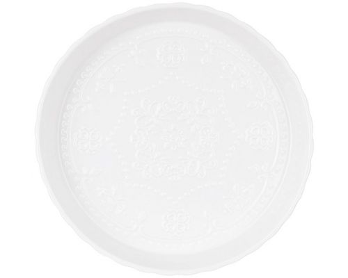 Форма для выпечки фарфоровая "White City Кружево" Ø26х5см, круглая