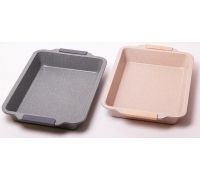 Форма для выпечки Kamille Marble 46х30х6см с силиконовыми ручками