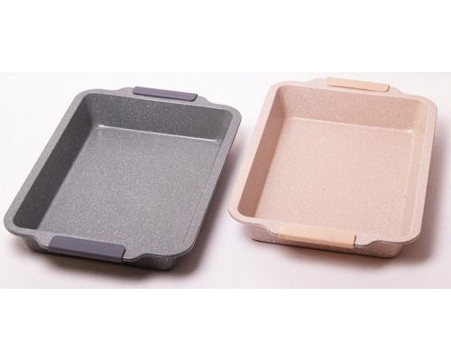Форма для выпечки Kamille Marble 46х30х6см с силиконовыми ручками Форма для выпечки Kamille Marble 46х30х6см с силиконовыми ручками