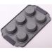 Форма для выпечки кексов Kamille Marble 30х18см, 6 ячеек