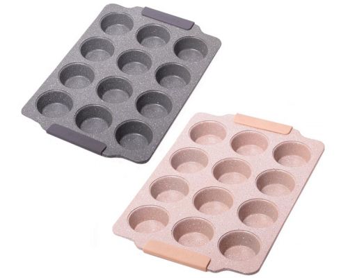 Форма для выпечки кексов Kamille Marble 38х26см, 12 ячеек Форма для выпечки кексов Kamille Marble 38х26см, 12 ячеек