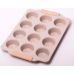 Форма для выпечки кексов Kamille Marble 38х26см, 12 ячеек