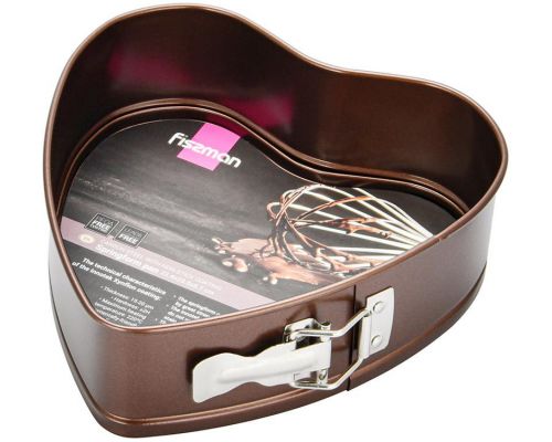 Форма для выпекания Fissman Chocolate 24x24см разъемная Сердце Форма для выпекания Fissman Chocolate 24x24см разъемная Сердце