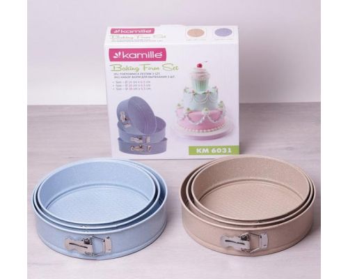 Набор разъемных форм 3шт Kamille Marble Ø24см, Ø26см,Ø28см Набор разъемных форм 3шт Kamille Marble Ø24см, Ø26см,Ø28см