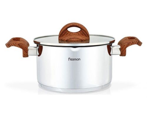 Кастрюля Fissman Altea 2.5л с мерной шкалой и крышкой-дуршлаг Кастрюля Fissman Altea 2.5л с мерной шкалой и крышкой-дуршлаг
