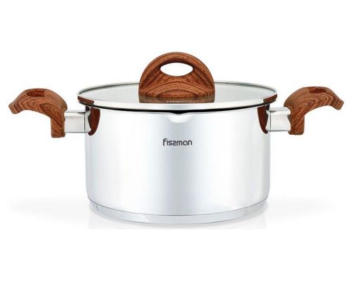 Кастрюля Fissman Altea 3.1л с мерной шкалой и крышкой-дуршлаг Кастрюля Fissman Altea 3.1л с мерной шкалой и крышкой-дуршлаг