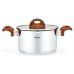 Кастрюля Fissman Altea 3.1л с мерной шкалой и крышкой-дуршлаг