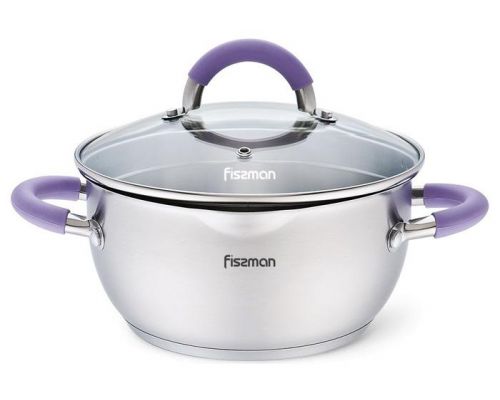 Кастрюля Fissman Annette 4.7л из нержавеющей стали с крышкой-дуршлагом Кастрюля Fissman Annette 4.7л из нержавеющей стали с крышкой-дуршлагом