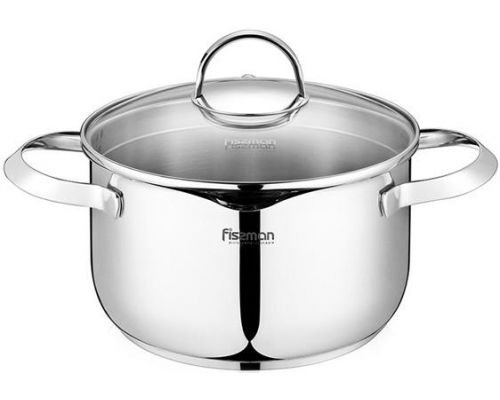 Кастрюля Fissman Callisto 5л со стеклянной перфорированной крышкой Кастрюля Fissman Callisto 5л со стеклянной перфорированной крышкой
