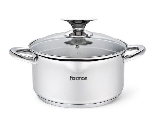 Кастрюля Fissman Elegance 2.2л из нержавеющей стали Кастрюля Fissman Elegance 2.2л из нержавеющей стали