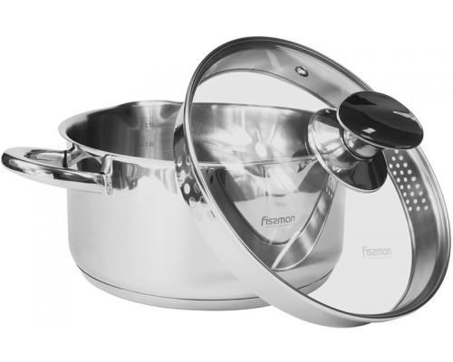 Кастрюля Fissman Elegance 3.1л из нержавеющей стали Кастрюля Fissman Elegance 3.1л из нержавеющей стали