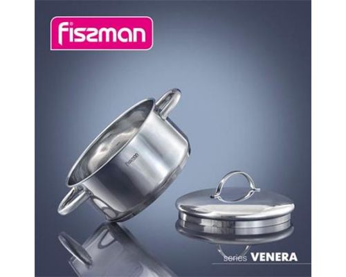 Кастрюля Fissman Venera 5,4л индукционная со стальной крышкой Кастрюля Fissman Venera 5,4л индукционная со стальной крышкой