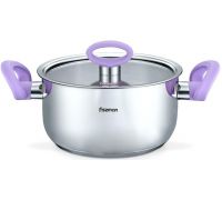 Кастрюля Fissman Veronica 6.1л с бакелитовыми ручками