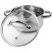 Кастрюля индукционная Ofenbach Casserole из нержавеющей стали 1.5л со стеклянной крышкой