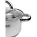 Кастрюля индукционная Ofenbach Casserole из нержавеющей стали 1.5л со стеклянной крышкой