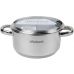 Кастрюля индукционная Ofenbach Casserole из нержавеющей стали 1.5л со стеклянной крышкой