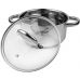 Кастрюля индукционная Ofenbach Casserole из нержавеющей стали 2л со стеклянной крышкой