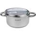Кастрюля индукционная Ofenbach Casserole из нержавеющей стали 2л со стеклянной крышкой