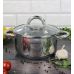 Кастрюля индукционная Ofenbach Casserole из нержавеющей стали 2л со стеклянной крышкой