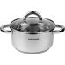 Кастрюля индукционная Ofenbach Casserole из нержавеющей стали 2л со стеклянной крышкой