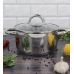 Кастрюля индукционная Ofenbach Casserole из нержавеющей стали 3л со стеклянной крышкой
