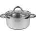 Кастрюля индукционная Ofenbach Casserole из нержавеющей стали 3л со стеклянной крышкой