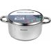 Кастрюля индукционная Ofenbach Casserole из нержавеющей стали 4л со стеклянной крышкой