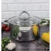 Кастрюля индукционная Ofenbach Casserole из нержавеющей стали 4л со стеклянной крышкой