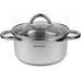 Кастрюля индукционная Ofenbach Casserole из нержавеющей стали 4л со стеклянной крышкой