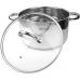 Кастрюля индукционная Ofenbach Casserole из нержавеющей стали 5.5л со стеклянной крышкой