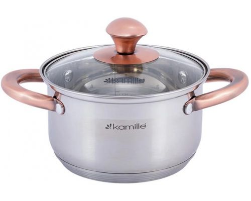 Кастрюля Kamille Catalin 5л из нержавеющей стали с мерной шкалой Кастрюля Kamille Catalin 5л из нержавеющей стали с мерной шкалой