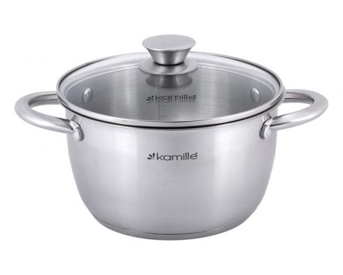 Кастрюля Kamille Gladys 1.5л из нержавеющей стали, с мерной шкалой Кастрюля Kamille Gladys 1.5л из нержавеющей стали, с мерной шкалой