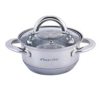 Кастрюля Kamille Millay 1.1л из нержавеющей стали с 7-слойным индукционным дном