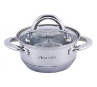 Кастрюля Kamille Millay 1.7л из нержавеющей стали с 7-слойным индукционным дном