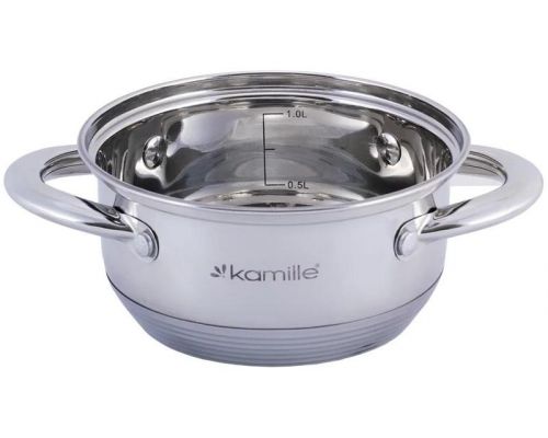 Кастрюля Kamille Millay 1.7л из нержавеющей стали с 7-слойным индукционным дном