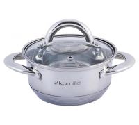 Кастрюля Kamille Millay 2.4л из нержавеющей стали с 7-слойным индукционным дном
