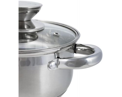 Кастрюля Ofenbach Casserole из нержавеющей стали 1100мл со стеклянной крышкой