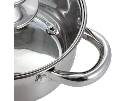 Кастрюля Ofenbach Casserole из нержавеющей стали 1100мл со стеклянной крышкой