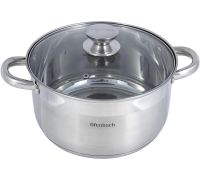 Кастрюля Ofenbach Casserole из нержавеющей стали 6л со стеклянной крышкой
