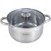 Кастрюля Ofenbach Casserole из нержавеющей стали 6л со стеклянной крышкой