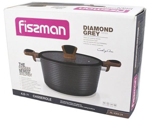 Кастрюля Fissman Diamond Grey 4.2л Кастрюля Fissman Diamond Grey 4.2л